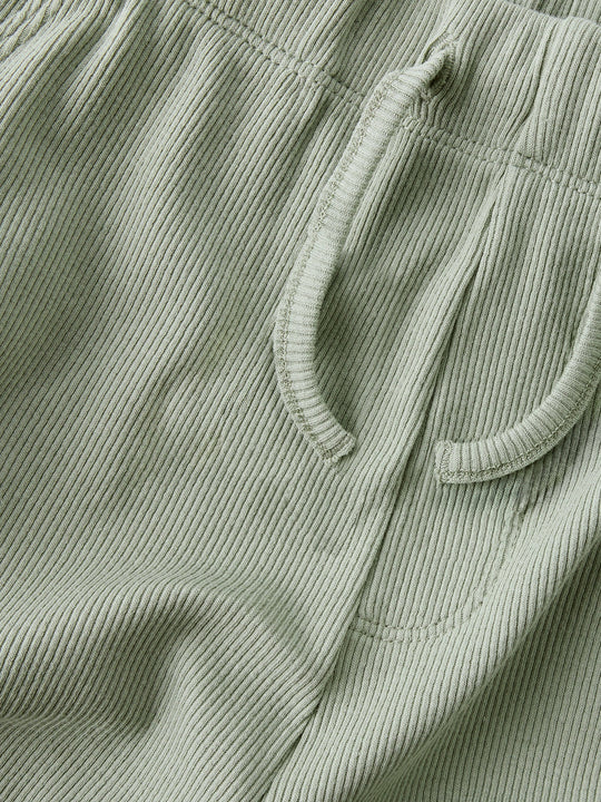 Lil' Atelier Mini GAGO KNA SHORTS - Seagrass - Torgunns Barneklær AS
