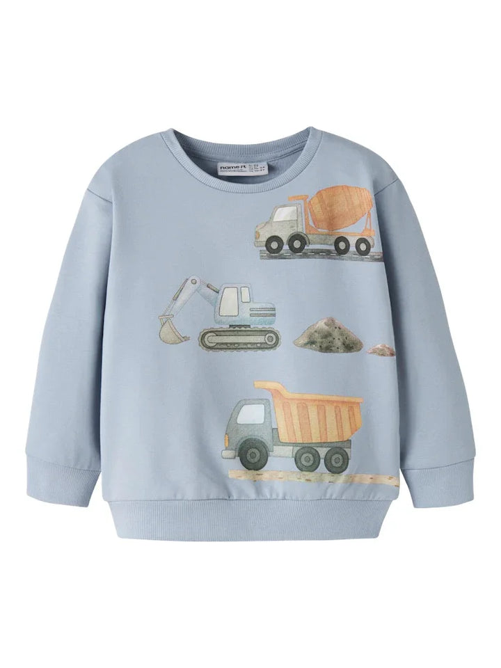 name it mini JASO LS SWEAT - Blue Fog