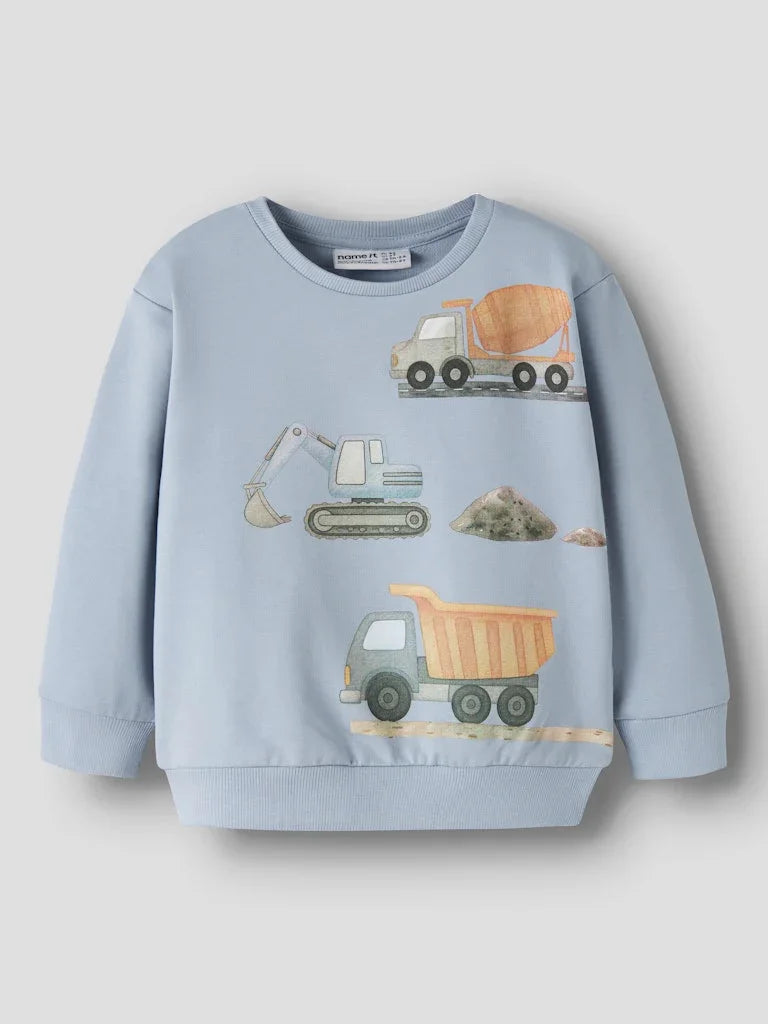 name it mini JASO LS SWEAT - Blue Fog