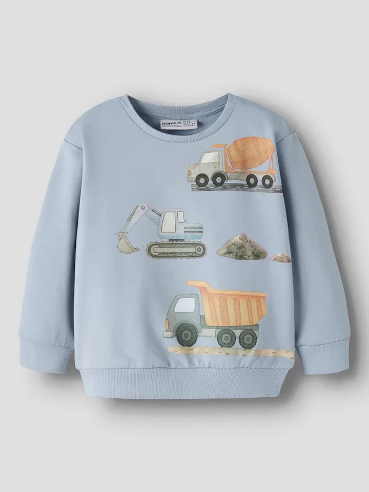 name it mini JASO LS SWEAT - Blue Fog