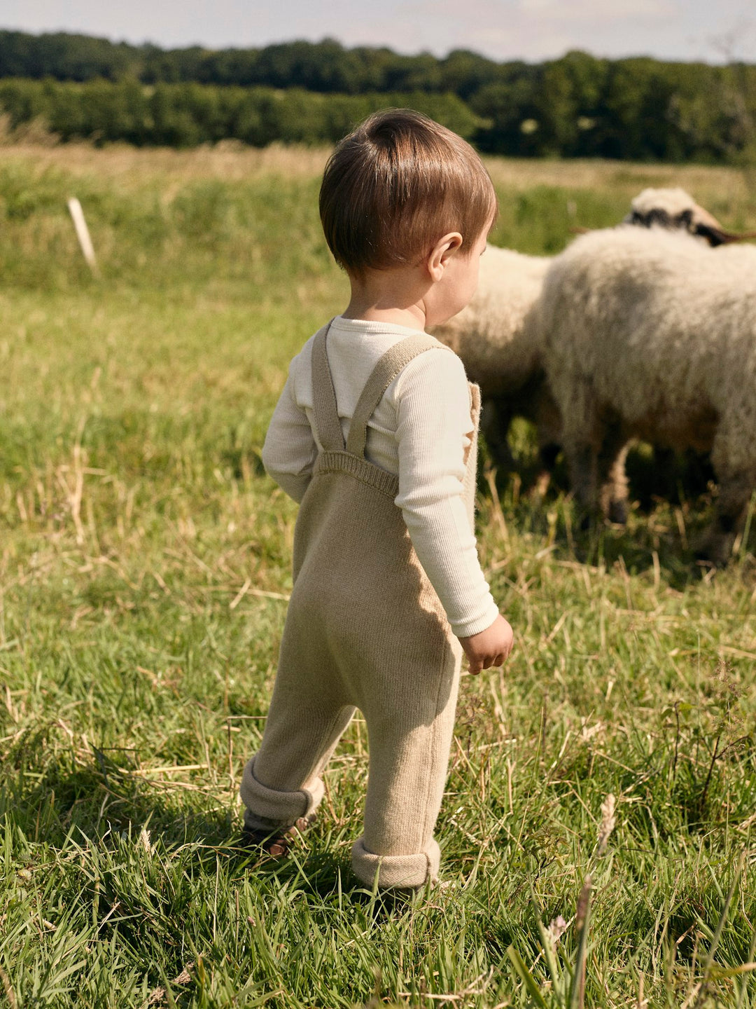 Lil' Atelier Baby WOOL NALU RIB LS SLIM BODY - Turtledove Melange - Torgunns Barneklær AS