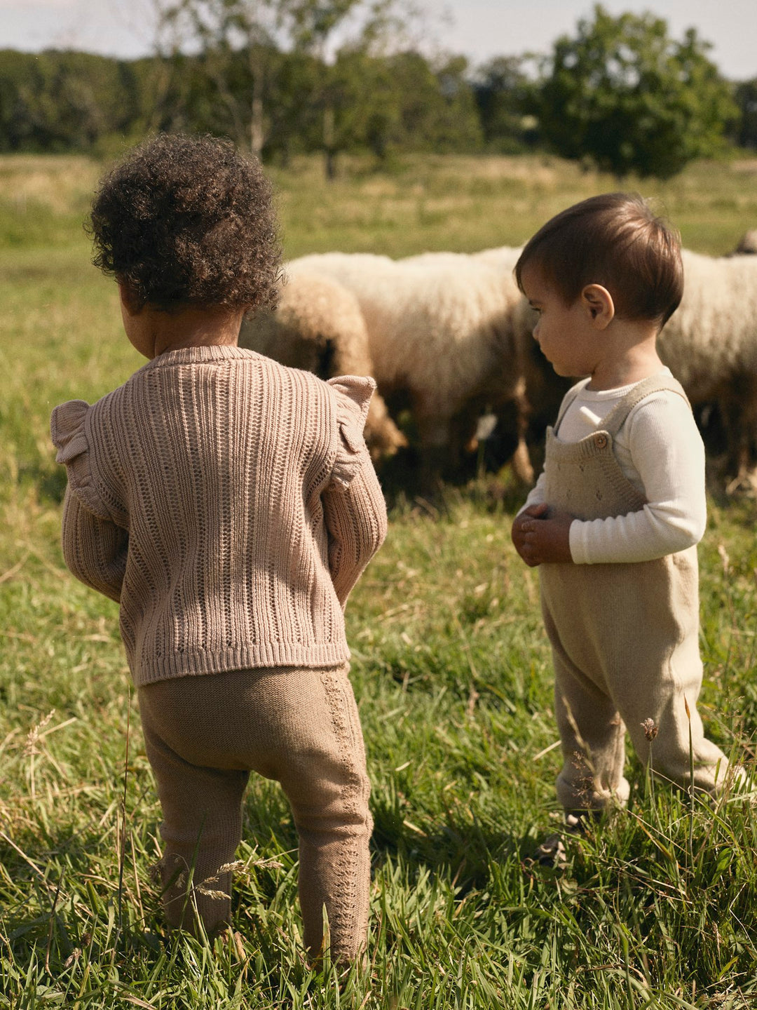 Lil' Atelier Baby WOOL NALU RIB LS SLIM BODY - Turtledove Melange - Torgunns Barneklær AS