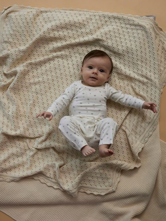 Lil' Atelier BABY LAGO MIO LS SLIM BODY - Coconut Milk | Blueberry