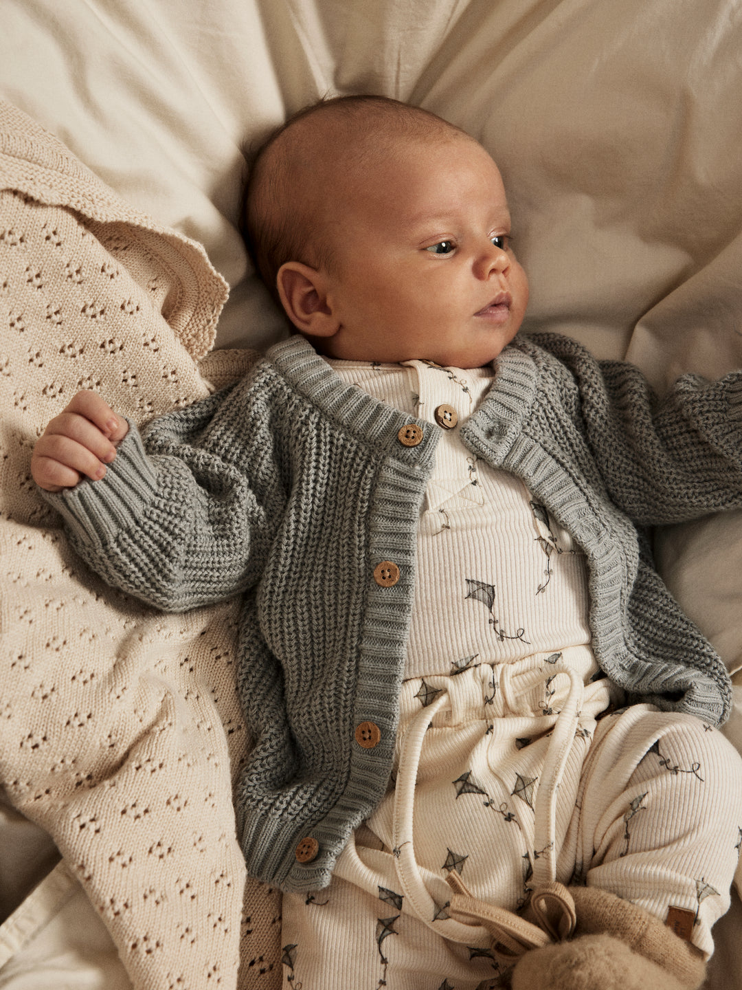 Lil' Atelier BABY GAVO ELO LOOSE PANT NOOS - Turtledove Kites