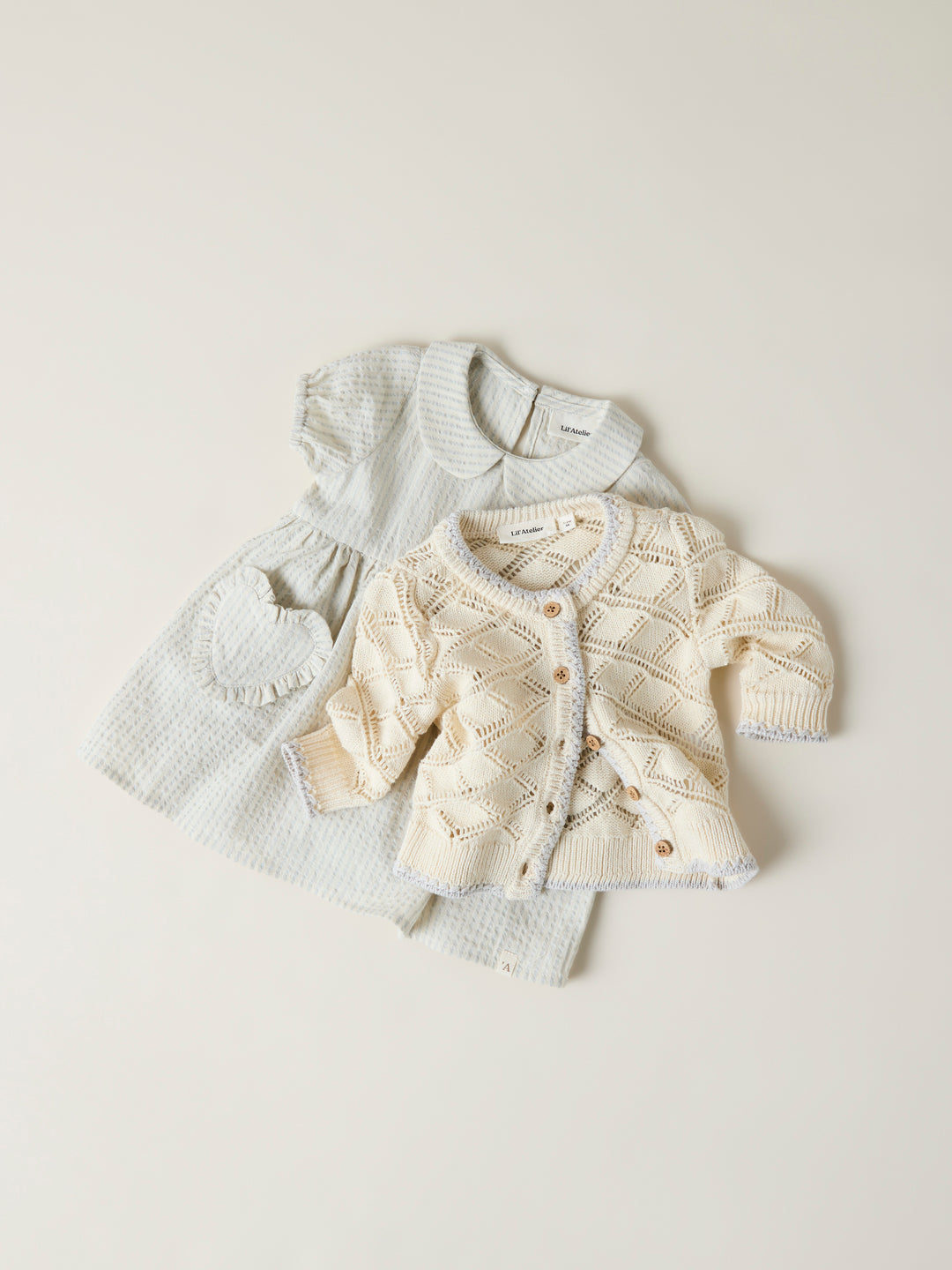 Lil' Atelier Baby FOLLY SS LOOSE BODY DRESS - Vapor Blue - Torgunns Barneklær AS