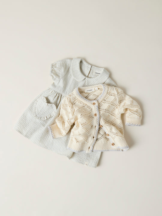 Lil' Atelier Baby FOLLY SS LOOSE BODY DRESS - Vapor Blue - Torgunns Barneklær AS