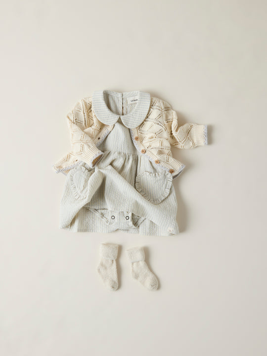 Lil' Atelier Baby FANNA LS KNIT CARD - Turtledove