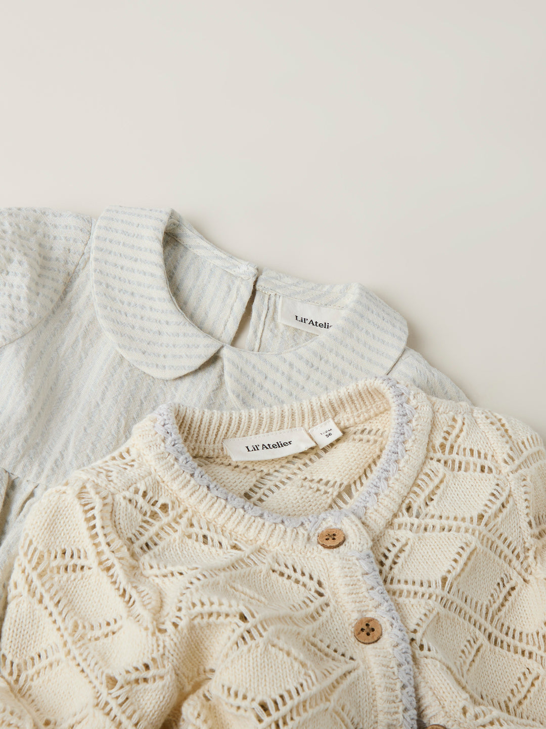 Lil' Atelier Baby FANNA LS KNIT CARD - Turtledove