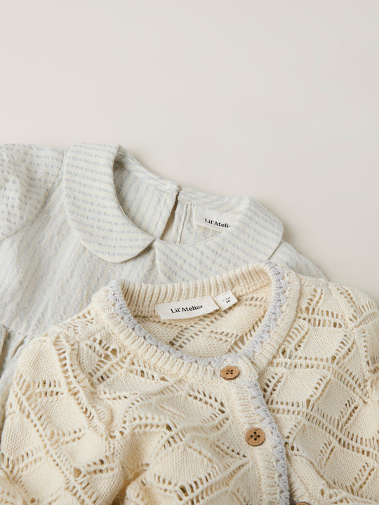 Lil' Atelier Baby FANNA LS KNIT CARD - Turtledove