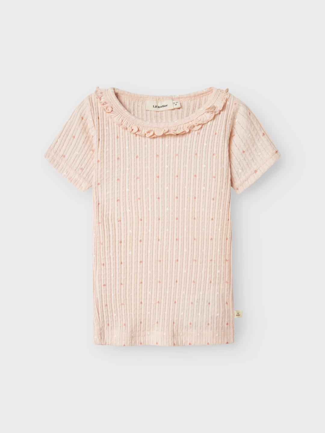 Lil' Atelier Mini HULLA HUA SS SLIM TOP - Peach Blush