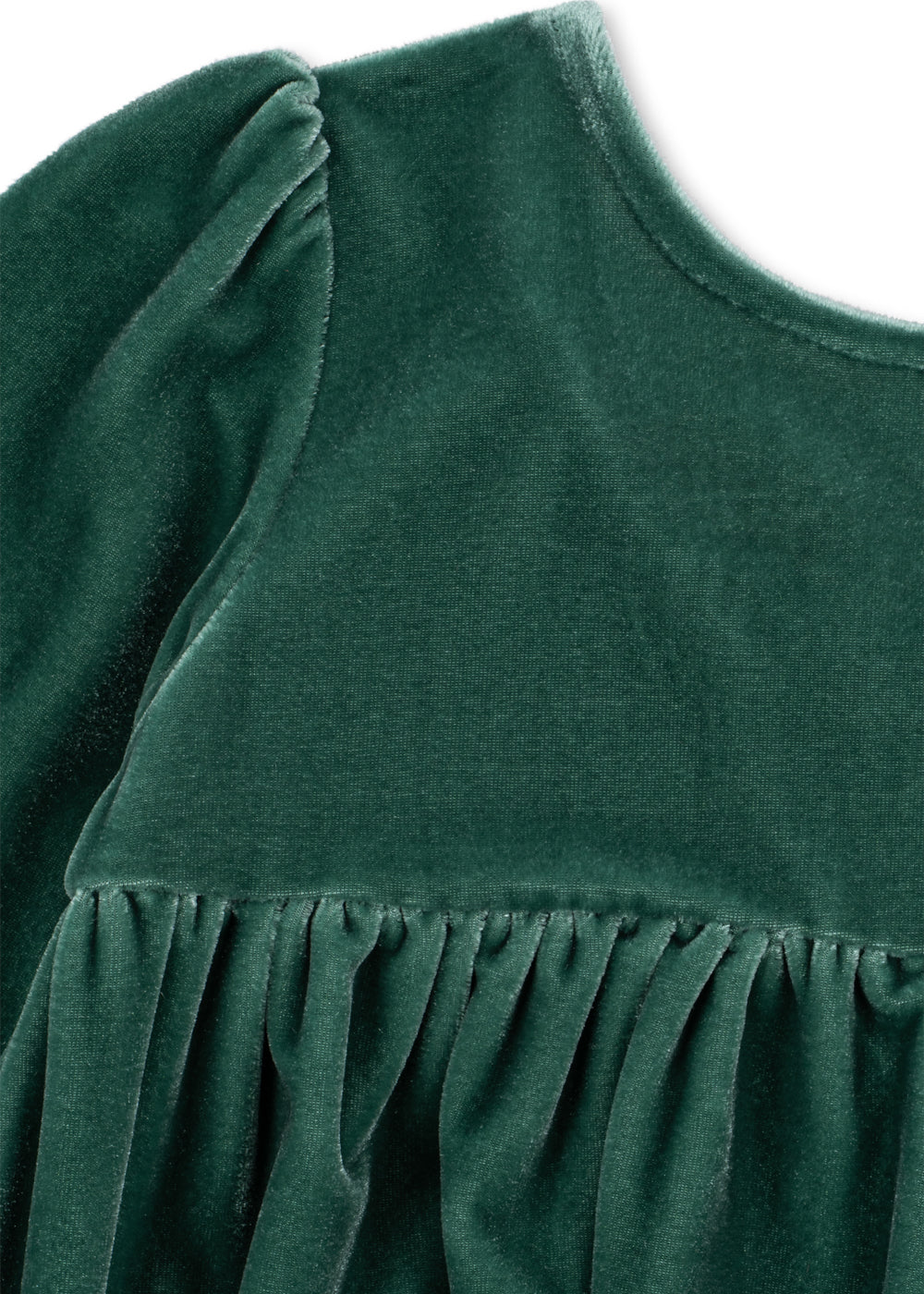 Konges Sløjd | Gia Bow Dress fløyelskjole – Fir