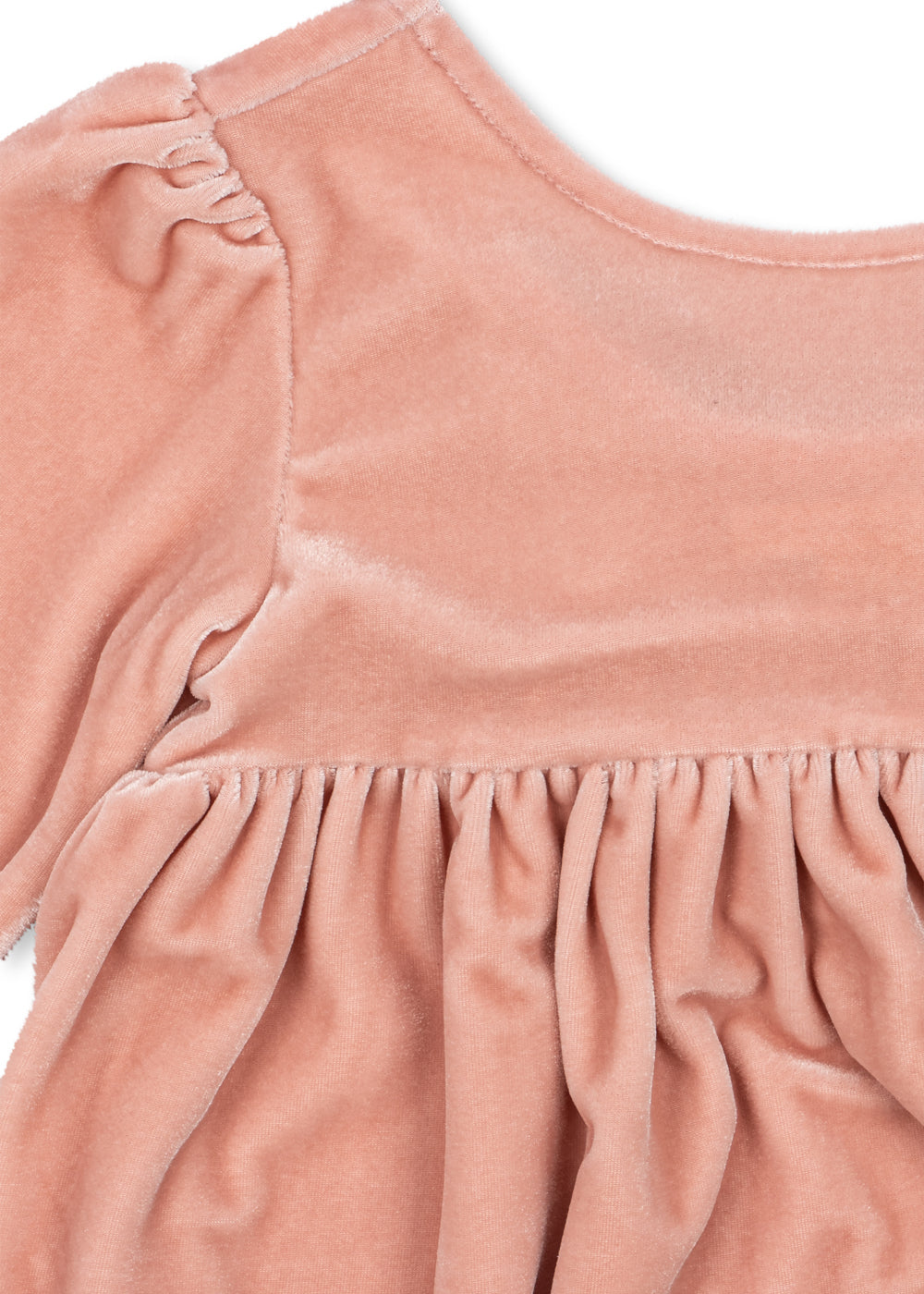 Konges Sløjd | Gia Bow Dress fløyelskjole – Mellow Rose