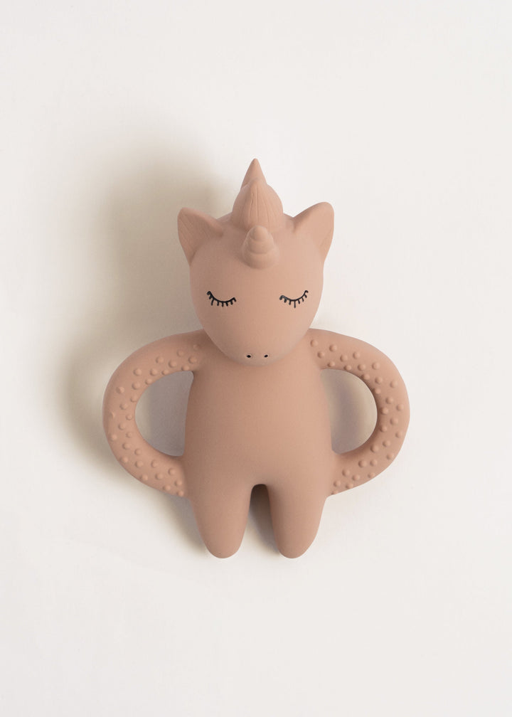Konges Sløjd | Teether Unicorn biteleke – Rose