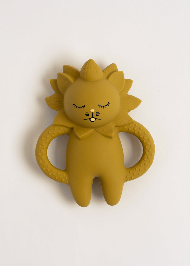 Konges Sløjd | Teether Lion biteleke – Mustard