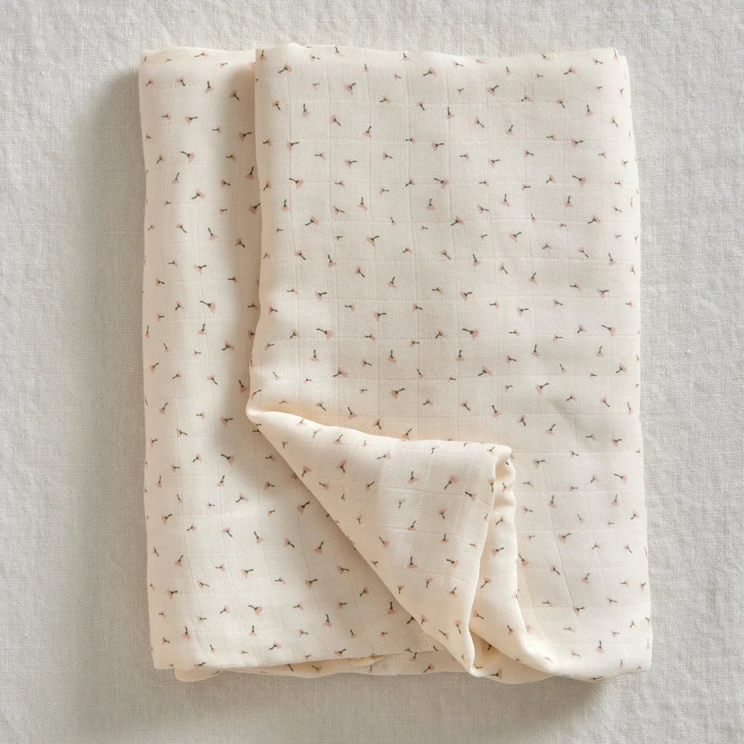 Jack o Juno | Muslin Blanket - Poppy in Bloom