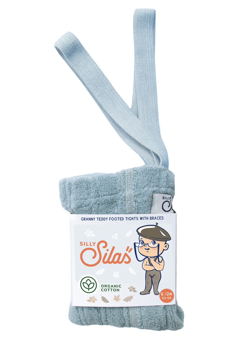 Silly Silas® | Granny strømpebukse med seler – Misty Blue
