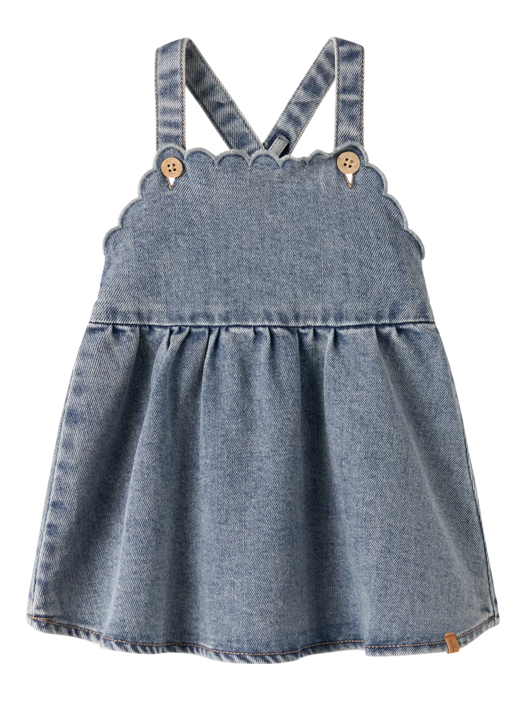 Lil' Atelier Baby SALLI DENIM SKIRTALL- Medium Blue Denim - Torgunns Barneklær AS