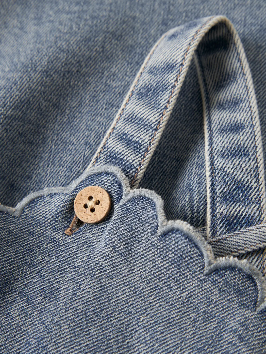 Lil' Atelier Baby SALLI DENIM SKIRTALL- Medium Blue Denim - Torgunns Barneklær AS