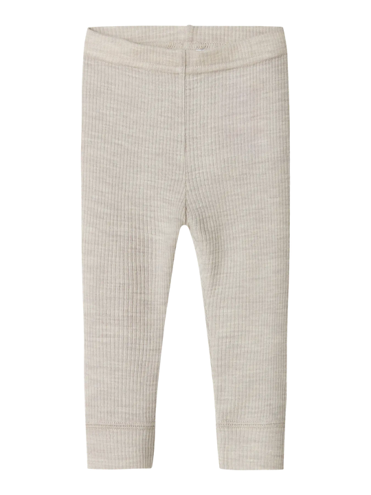 name it baby WAX WOOL RIB LEGGING NOOS - Nacreous Cloud - Torgunns Barneklær AS
