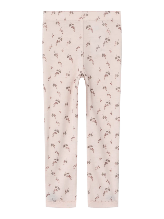 Lil' Atelier Mini NOEL NIA WOOL SLIM LEGGING - Morganite | BERRY - Torgunns Barneklær AS
