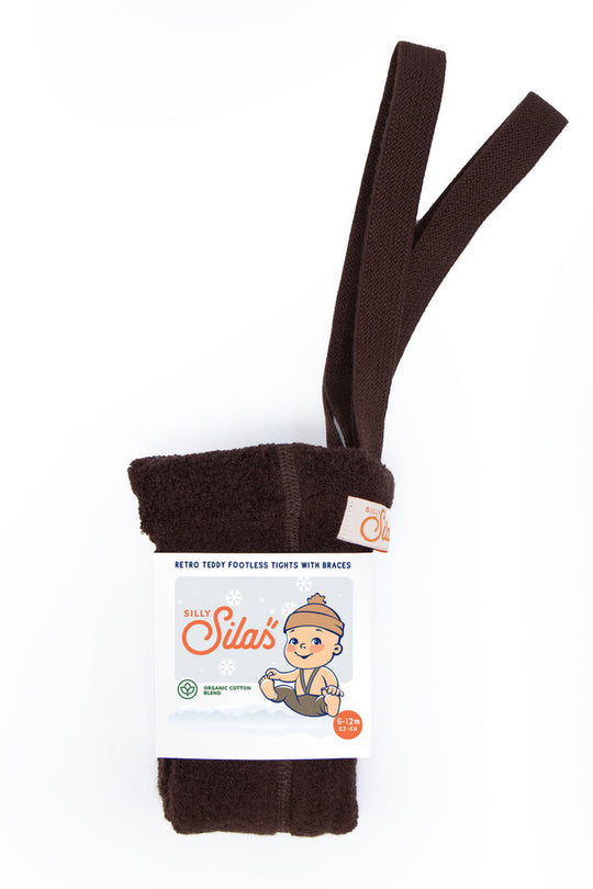 SillySilas®  Teddy Warmy Leggings m/Seler - Chocolate Brown