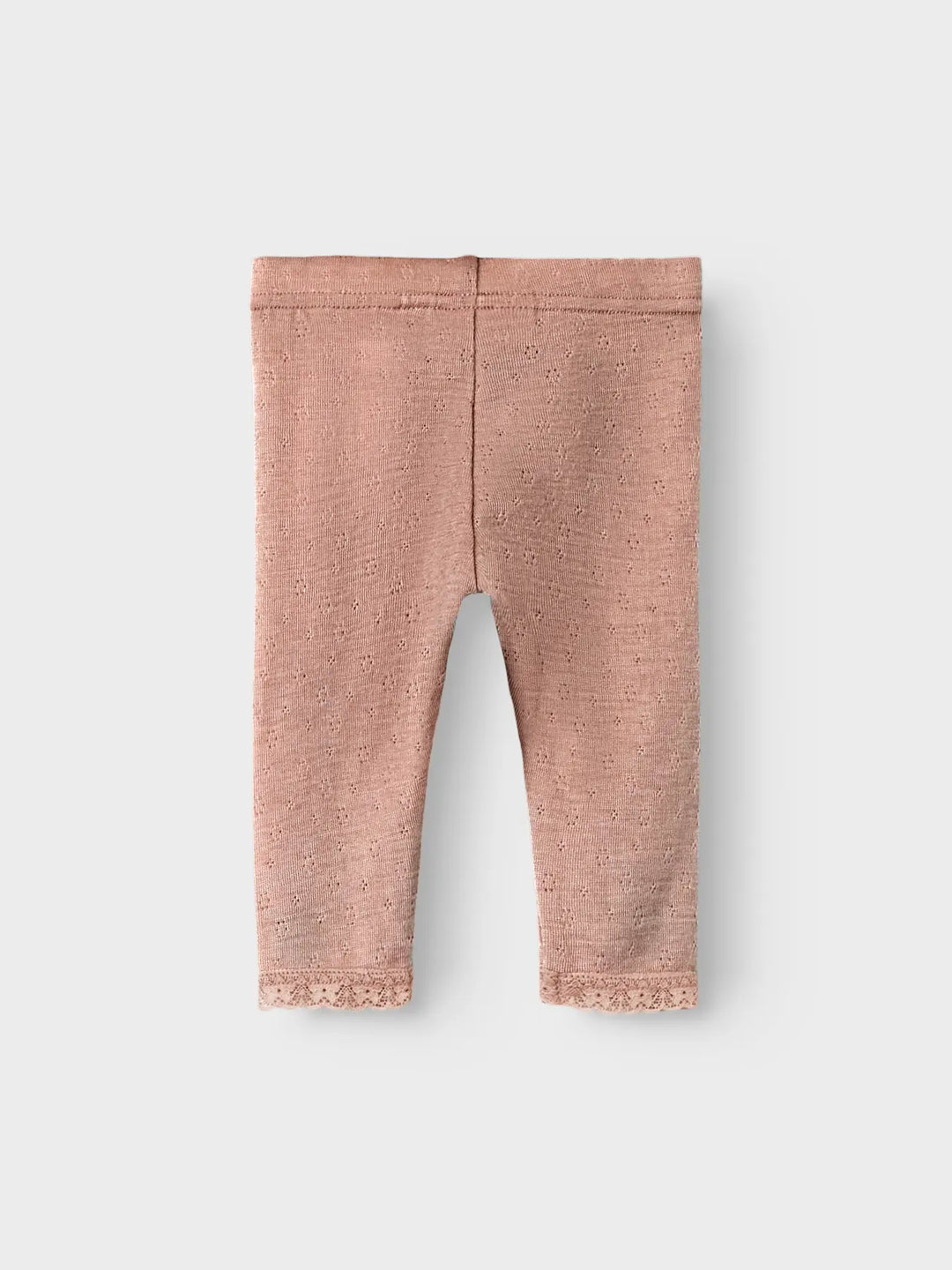 Lil' Atelier Baby NOEL NAB WOOL SLIM LEGGING - Roebuck - Torgunns Barneklær AS