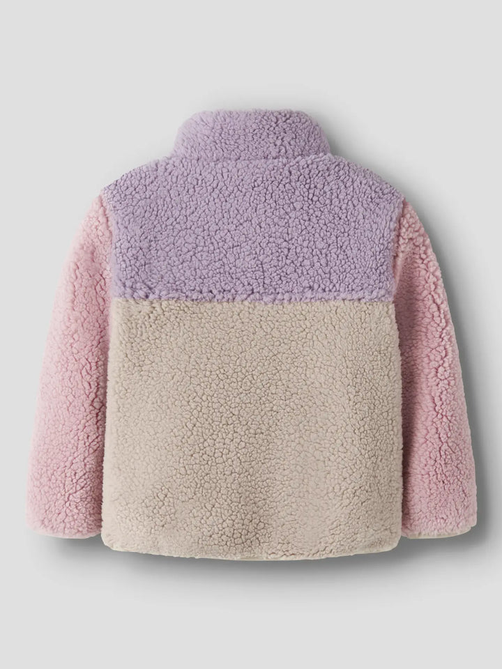 name it mini MONICA TEDDY JACKET BLOCK - Peyote