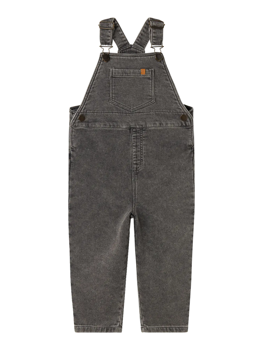 Lil' Atelier Mini LULIA LOOSE DENIM OVERALL - Medium Grey Denim - Torgunns Barneklær AS