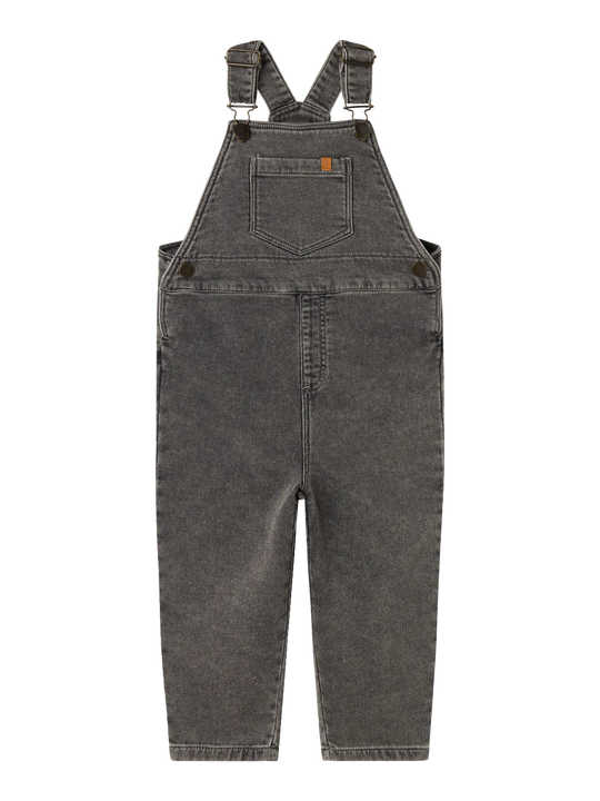Lil' Atelier Mini LULIA LOOSE DENIM OVERALL - Medium Grey Denim - Torgunns Barneklær AS
