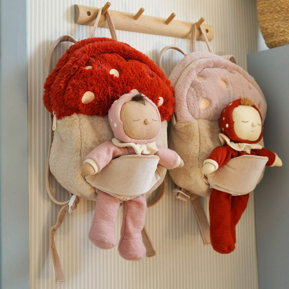 Olli Ella | Hopalong Mushroom Backpack - Pink - Torgunns Barneklær AS