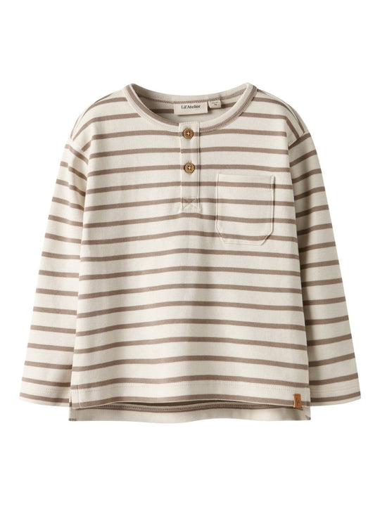 Atelier Mini LIMIA NOB LS LOOSE TOP - Turtledove | SEPIA TINT | Torgunns Barneklær AS