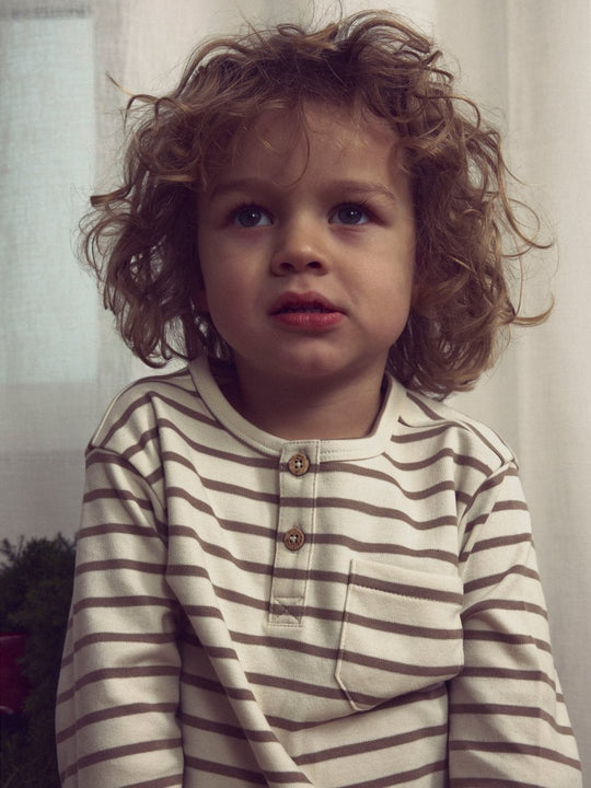 Atelier Mini LIMIA NOB LS LOOSE TOP - Turtledove | SEPIA TINT | Torgunns Barneklær AS