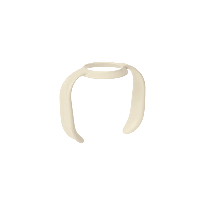 Beige babyhodeformingsring for nyfødte, myk og sikker design