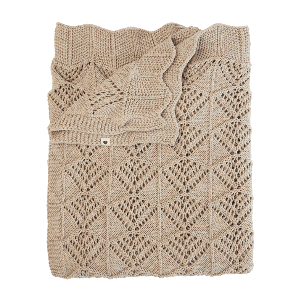 BIBS Knitted Blanket Wavy | Vanilla | Torgunns Barneklær AS