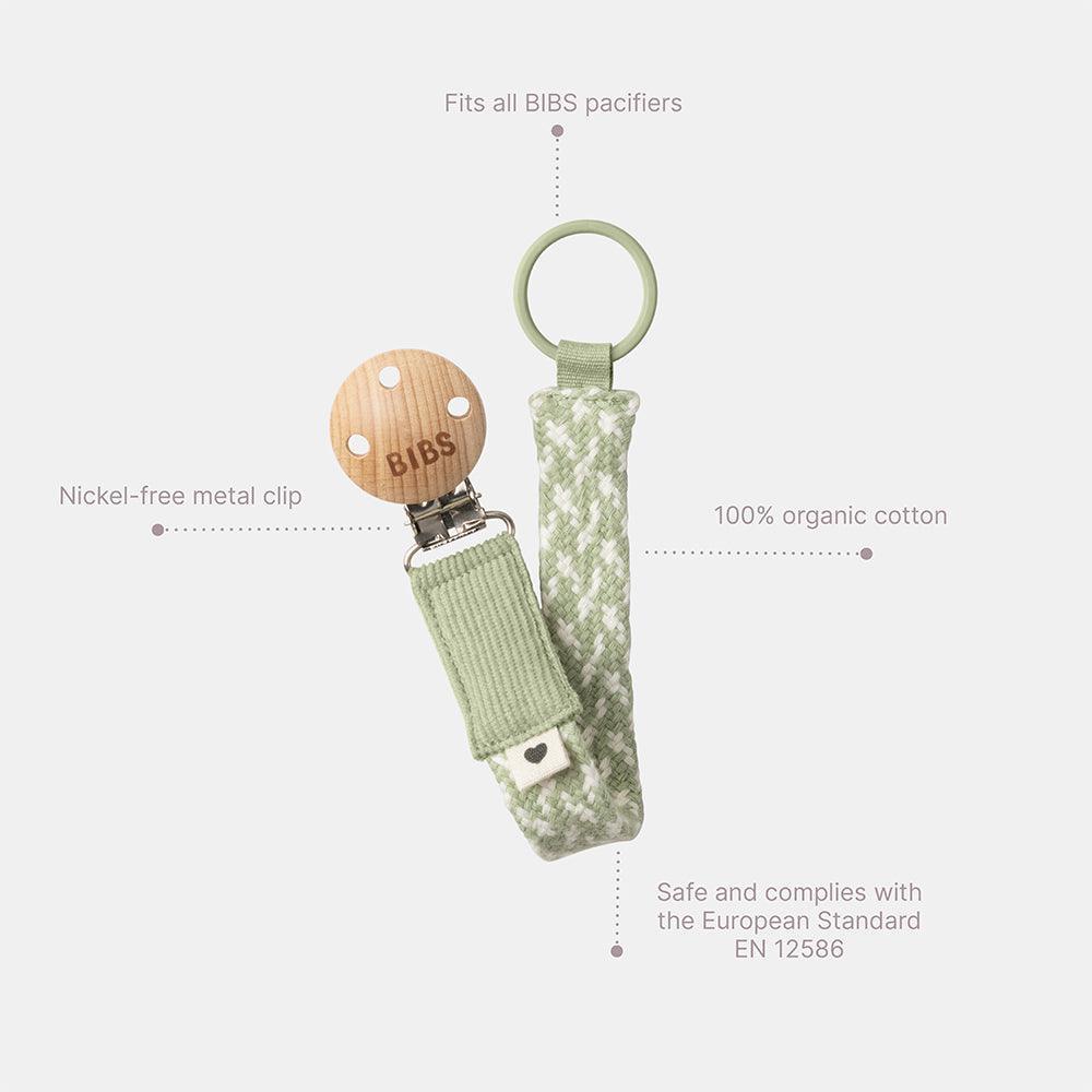 BIBS | Pacifier Clip - Ivory/Vanilla - Torgunns Barneklær AS