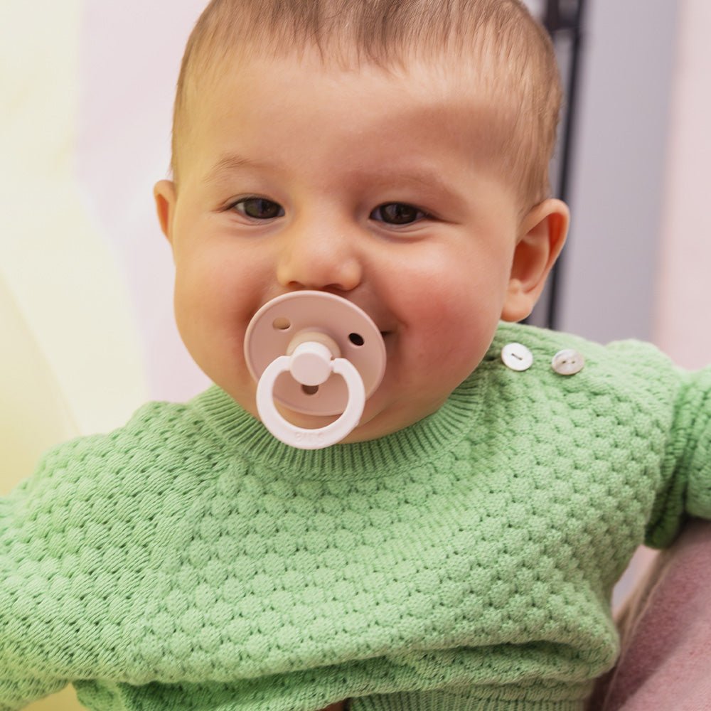 BIBS | Studio Colour Smokk 2 - pk i naturgummi – Blush/Woodchuck | Torgunns Barneklær AS