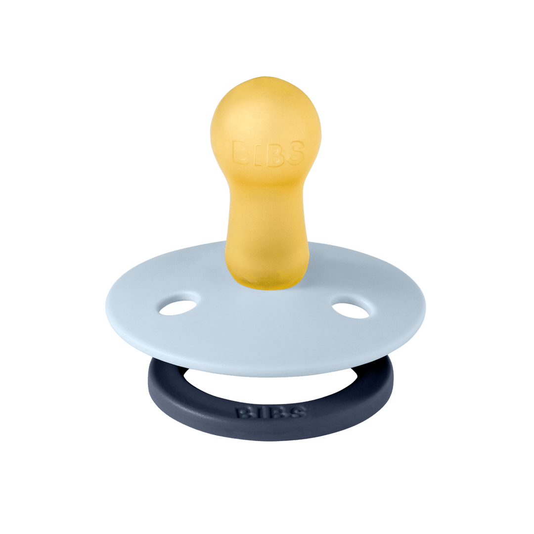 BIBS | Studio Colour Smokk 2pk i naturgummi – Baby Blue/Petrol | Torgunns Barneklær AS