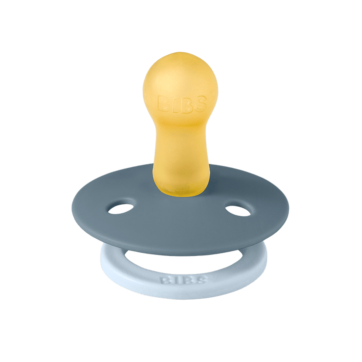 BIBS | Studio Colour Smokk 2pk i naturgummi – Baby Blue/Petrol | Torgunns Barneklær AS