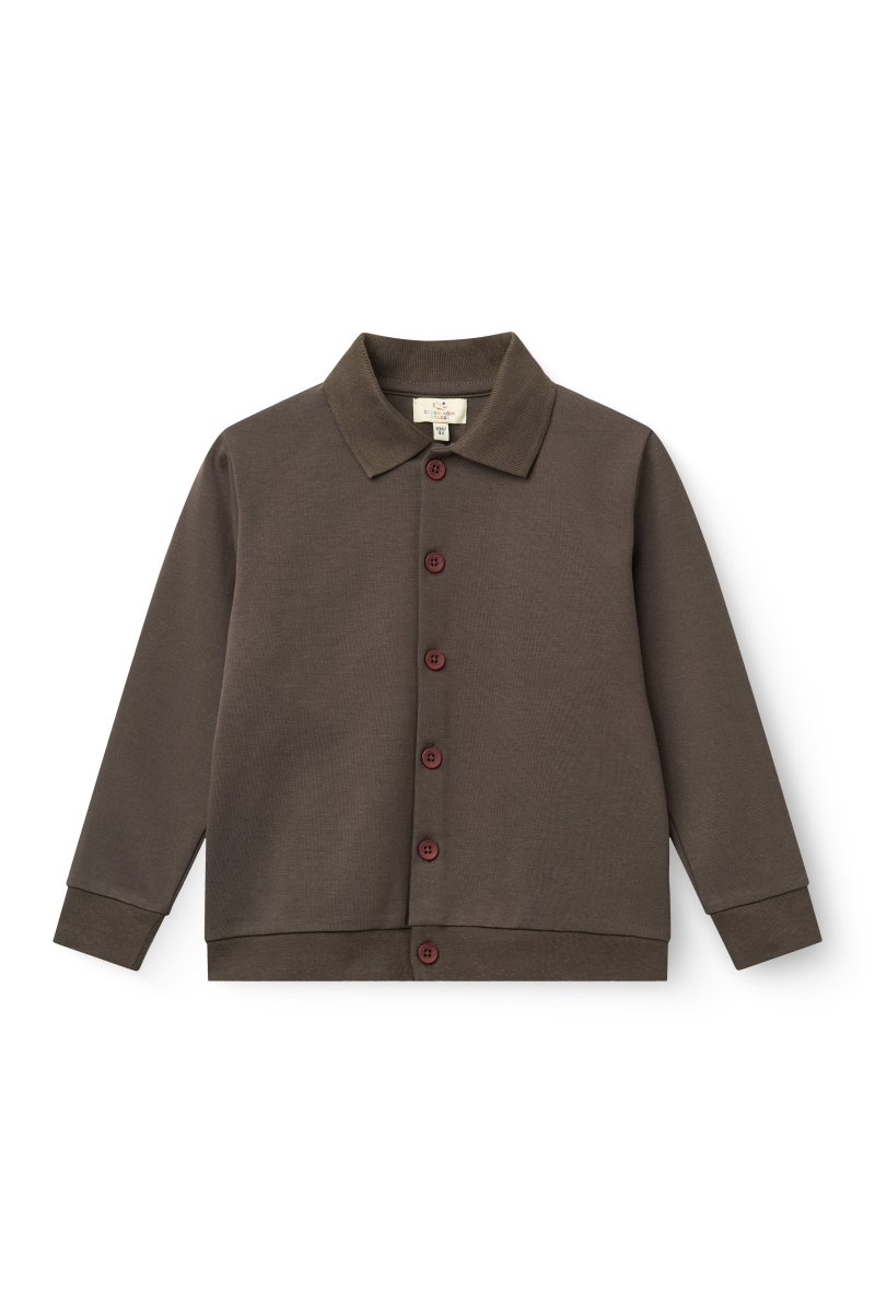 Copenhagen Colors | 360° stretchy cardigan – Mørk brun | Torgunns Barneklær AS