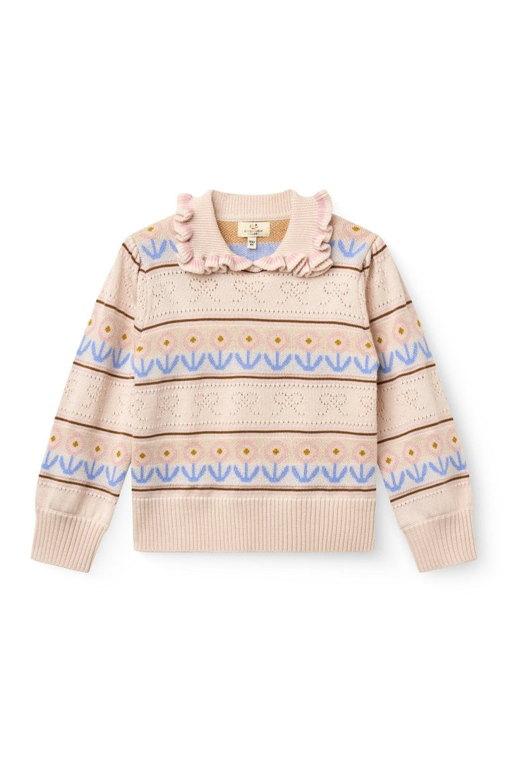 Copenhagen Colors | Merinogenser med krage – Beige kombinasjon | Torgunns Barneklær AS