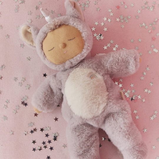 Olli Ella - COZY DINKUMS UNICORN - SWEETPEA LILAC