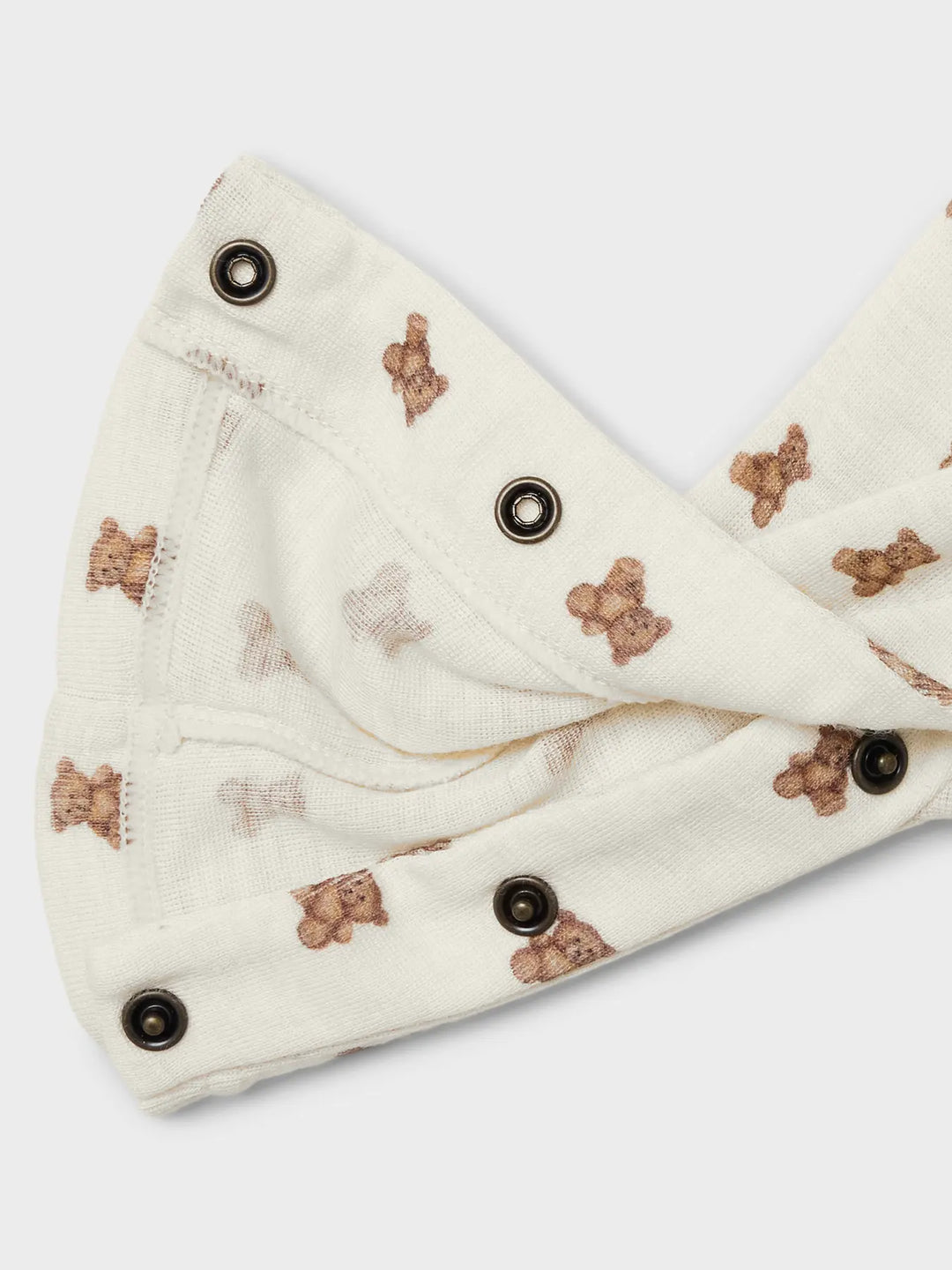 Lil' Atelier Baby WOOL NALU LS SLIM SUIT - Turtledove Melange | Teddybear - Torgunns Barneklær AS