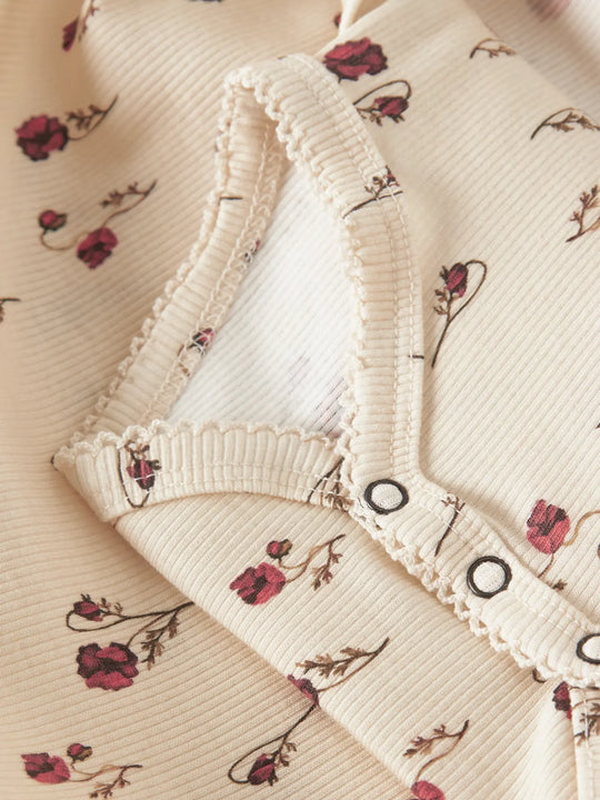 Lil' Atelier Baby LAVO EKO LS BODY DRESS - Turtledove - Torgunns Barneklær AS