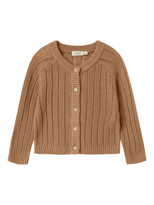 Lil' Atelier Mini WOOL NOMO LS KNIT CARD - Tigers Eye - Torgunns Barneklær AS