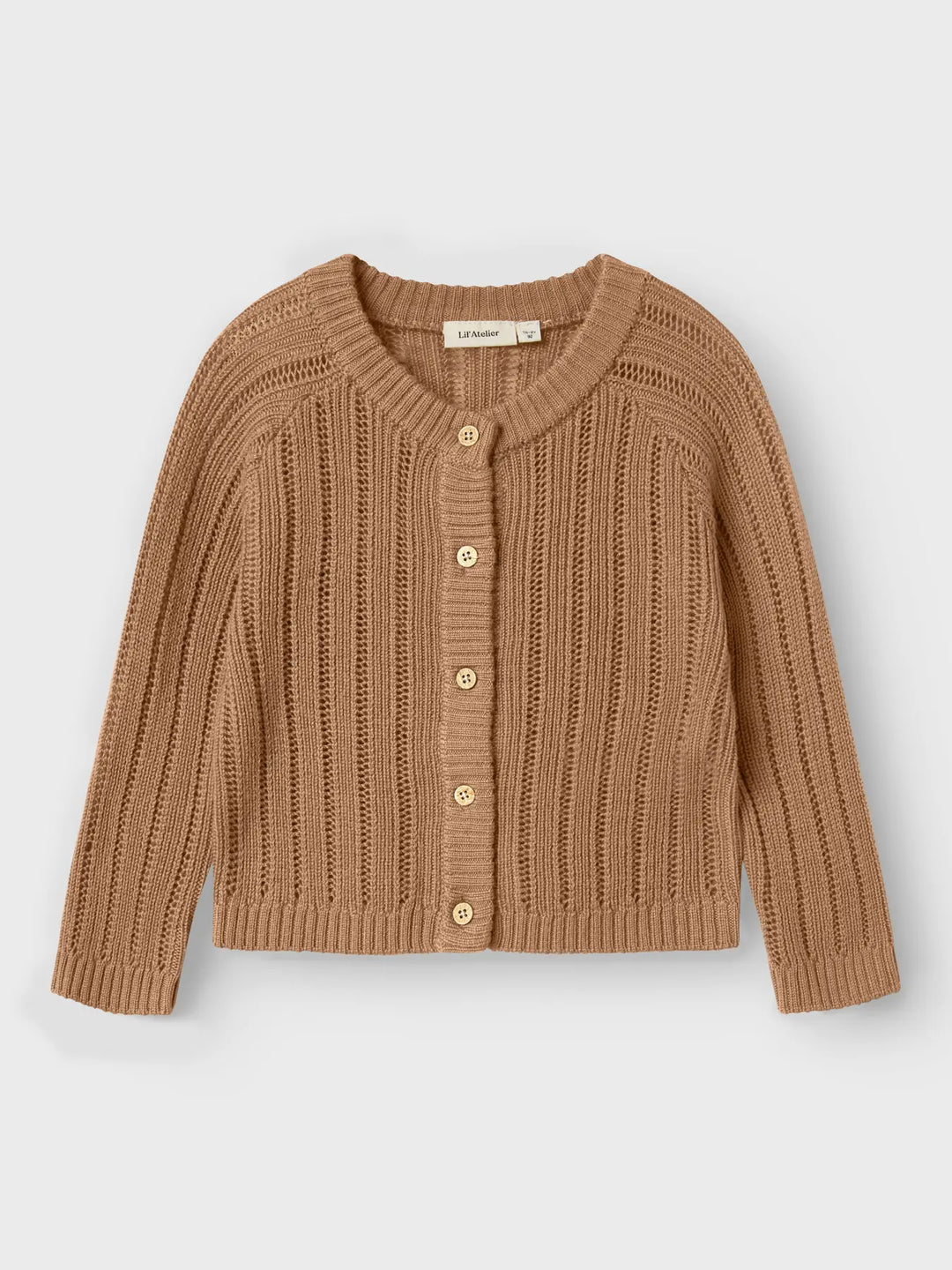 Lil' Atelier Mini WOOL NOMO LS KNIT CARD - Tigers Eye - Torgunns Barneklær AS
