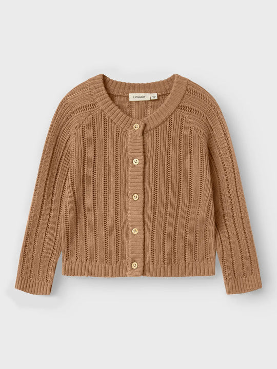 Lil' Atelier Mini WOOL NOMO LS KNIT CARD - Tigers Eye - Torgunns Barneklær AS