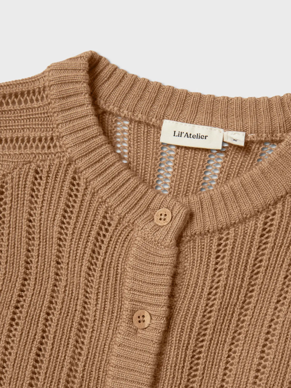 Lil' Atelier Mini WOOL NOMO LS KNIT CARD - Tigers Eye - Torgunns Barneklær AS