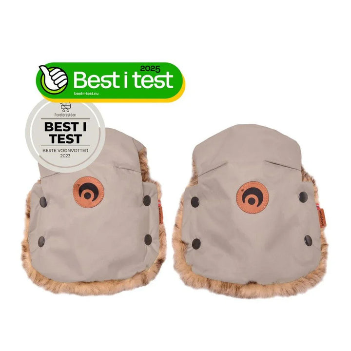 Best i test vognvotter for baby, myke og varme med pelskant, ideelle barneklær til vinteren