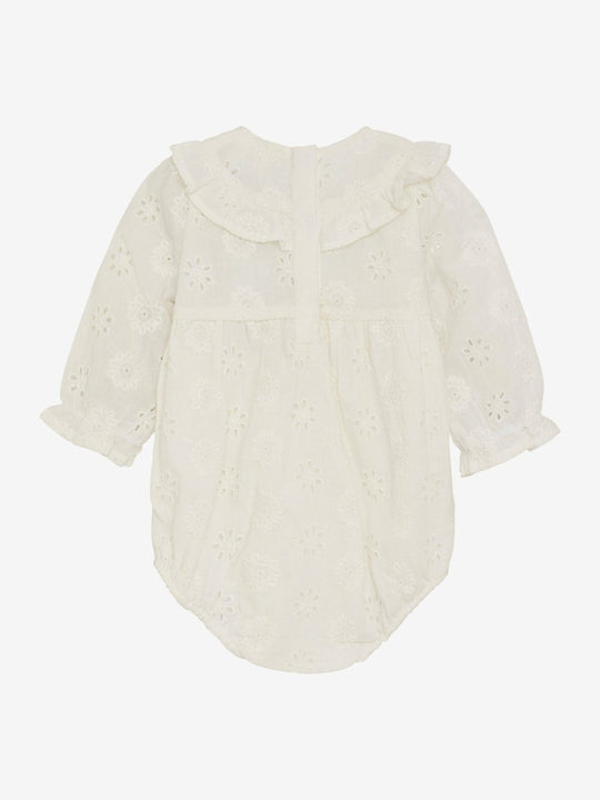 En Fant | Romper LS Woven - Egret | Torgunns Barneklær AS
