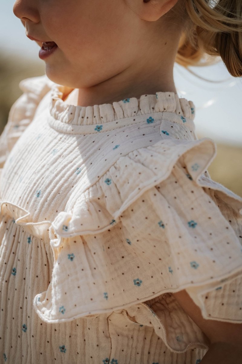 FLIINK Blooming Dress - Sandshell AOP | Torgunns Barneklær AS